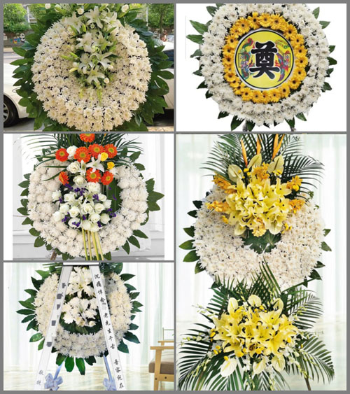 湖北黄冈市英山县草盘地镇韩婆墩村花圈速递
